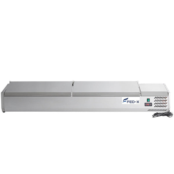 FED - X Salad Bench with Stainless Steel Lids - XVRX1800/380S - Whisk Hospitality - XVRX1800/380S