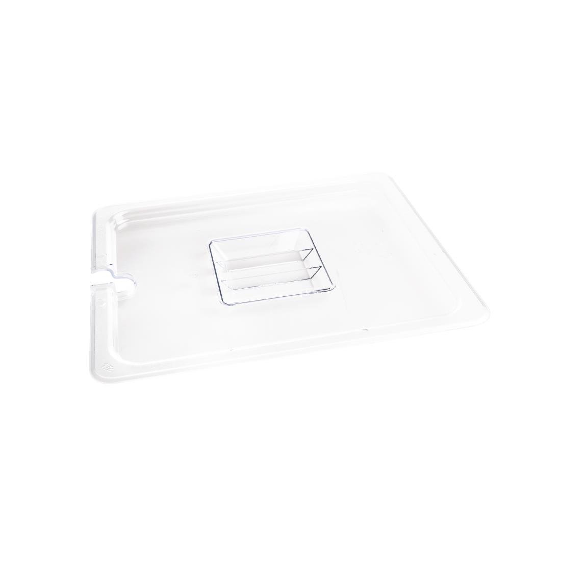 Vogue Clear Polycarbonate Notched Lid - GN 1/2 U251 - Whisk Hospitality - U251