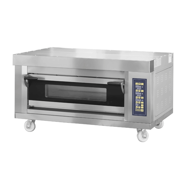 Bakermax Stackable Electric Deck Bakery Oven with steam -  ME2ST - 1D - Whisk Hospitality - ME2ST-1D
