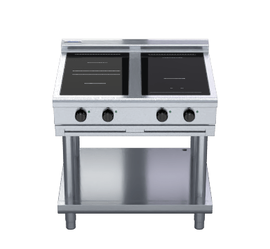 Waldorf 800 Series Inl8400R5F Ls 900Mm Electric Induction Cooktop Low Back Version Leg - Whisk Hospitality - INL8400R5F-LS