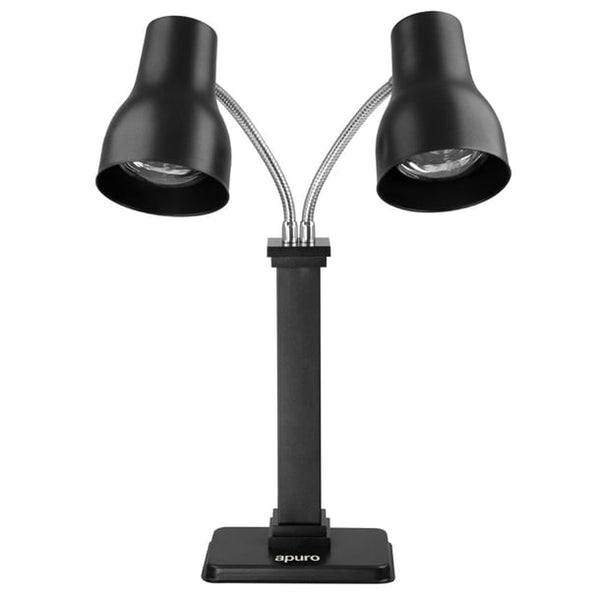 Apuro Carving Station Double Heating Lamp Matt Black - 500watt JA868 - A - Whisk Hospitality - JA868-A