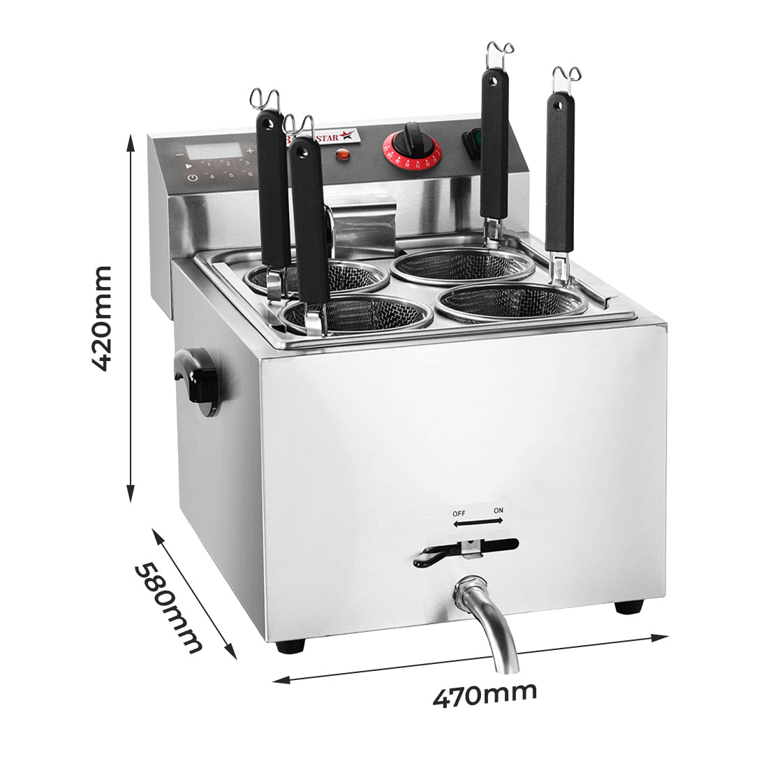 DF-BP Electric Pasta Cooker 10L - Whisk Hospitality - DF-BP