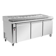 Thermaster three door DELUXE Pizza Prep Bench - PWB180 - Whisk Hospitality - PWB180