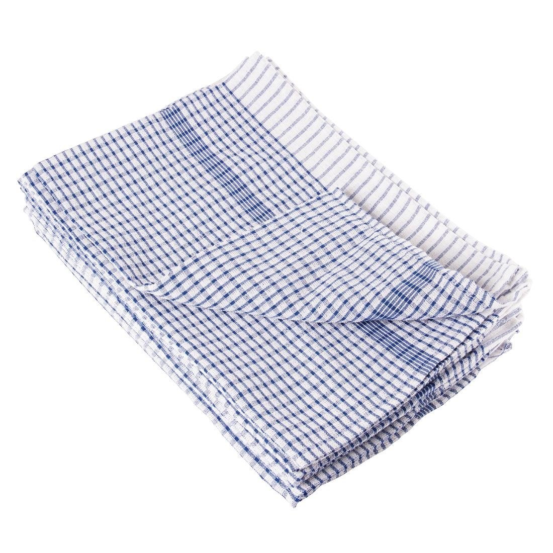 Vogue Wonderdry Tea Towels Blue - 760x510mm 30x20" (Pack 10) CC596 - Whisk Hospitality - CC596