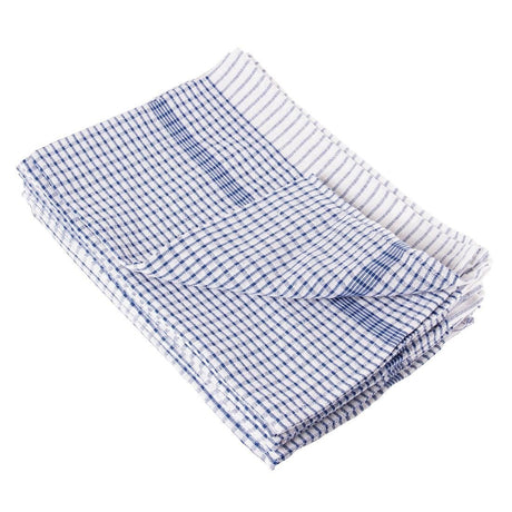 Vogue Wonderdry Tea Towels Blue - 760x510mm 30x20" (Pack 10) CC596 - Whisk Hospitality - CC596