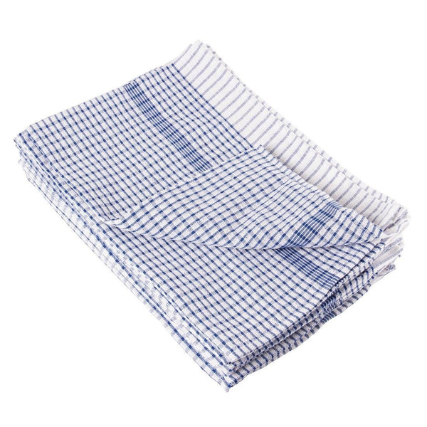 Vogue Wonderdry Tea Towels Blue - 760x510mm 30x20" (Pack 10) CC596 - Whisk Hospitality - CC596