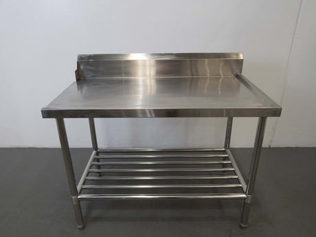 Stainless Steel Outlet Bench with Splashback - Whisk Hospitality - 840665