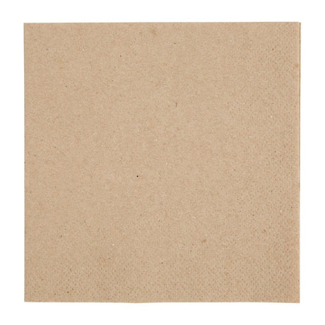 Fiesta Recyclable 24cm 2 ply 4 Fold Recycled Kraft Cocktail Napkin (Pack 4000) FE217 - Whisk Hospitality - FE217