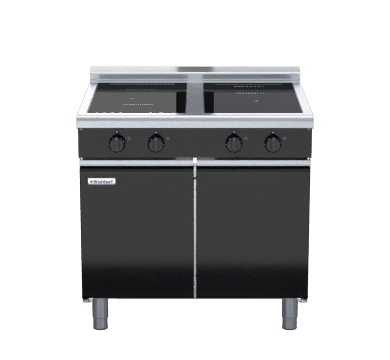 Waldorf Bold Inlb8400R5F Cd 900Mm Electric Induction Cooktop Low Back Version Cabinet Base - Whisk Hospitality - INLB8400R5F-CD