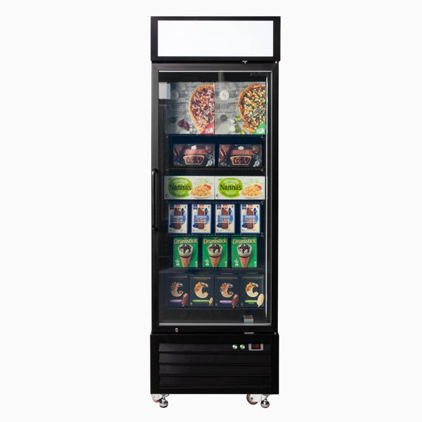 Bromic Upright Display Freezer 546L - 1 Door - Flat Glass - Lightbox UF0550GDL - NR - Whisk Hospitality - UF0550GDL-NR