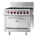 Gasmax 6 Burner With Oven Flame Failure GBS6TSLPG - Whisk Hospitality - GBS6TSLPG