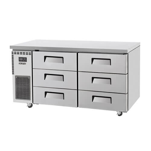Skipio SUF15 - 3D - 6 Undercounter Drawer Freezer 425 Ltr - Whisk Hospitality - SUF15-3D-6