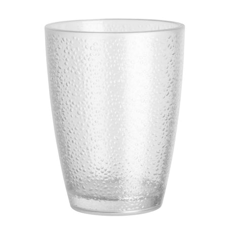 Olympia Kristallon Polycarbonate Pebbled Tumbler - 275ml 9.75oz Clear (Box 6) DC928 - Whisk Hospitality - DC928