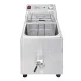 Apuro Single Fryer with Timer - 1x8Ltr - 2.9kW FC374 - A - Whisk Hospitality - FC374-A
