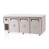 Skipio SURF18 - 3 Three Door Undercounter Fridge/Freezer - Whisk Hospitality - SURF18-3