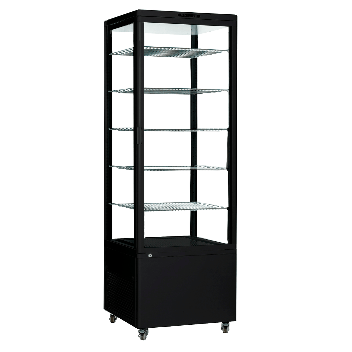 Como 500 500L King Size Floor Standing Refrigerated Display - Black - Whisk Hospitality - WH-Como-500-BLK