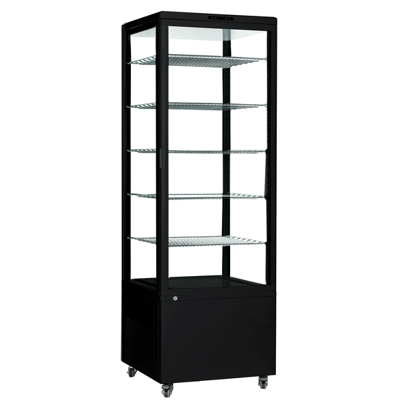 Como 500 500L King Size Floor Standing Refrigerated Display - Black - Whisk Hospitality - WH-Como-500-BLK