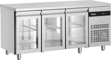 Inomak Glass Undercounter Fridge 1790mm UBI7179G - Whisk Hospitality - UBI7179G