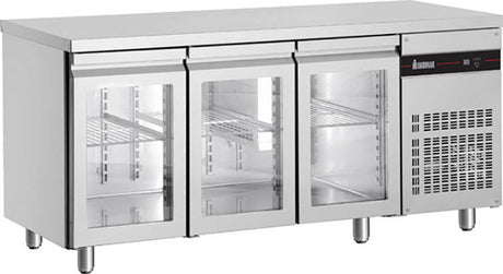 Inomak Glass Undercounter Fridge 1790mm UBI7179G - Whisk Hospitality - UBI7179G