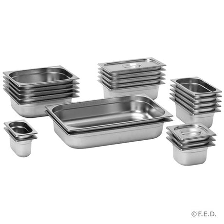 Food Tek 1/3 x 100 mm Gastronorm Pan AUSTRALIAN STYLE - 13100 - Whisk Hospitality - 13100