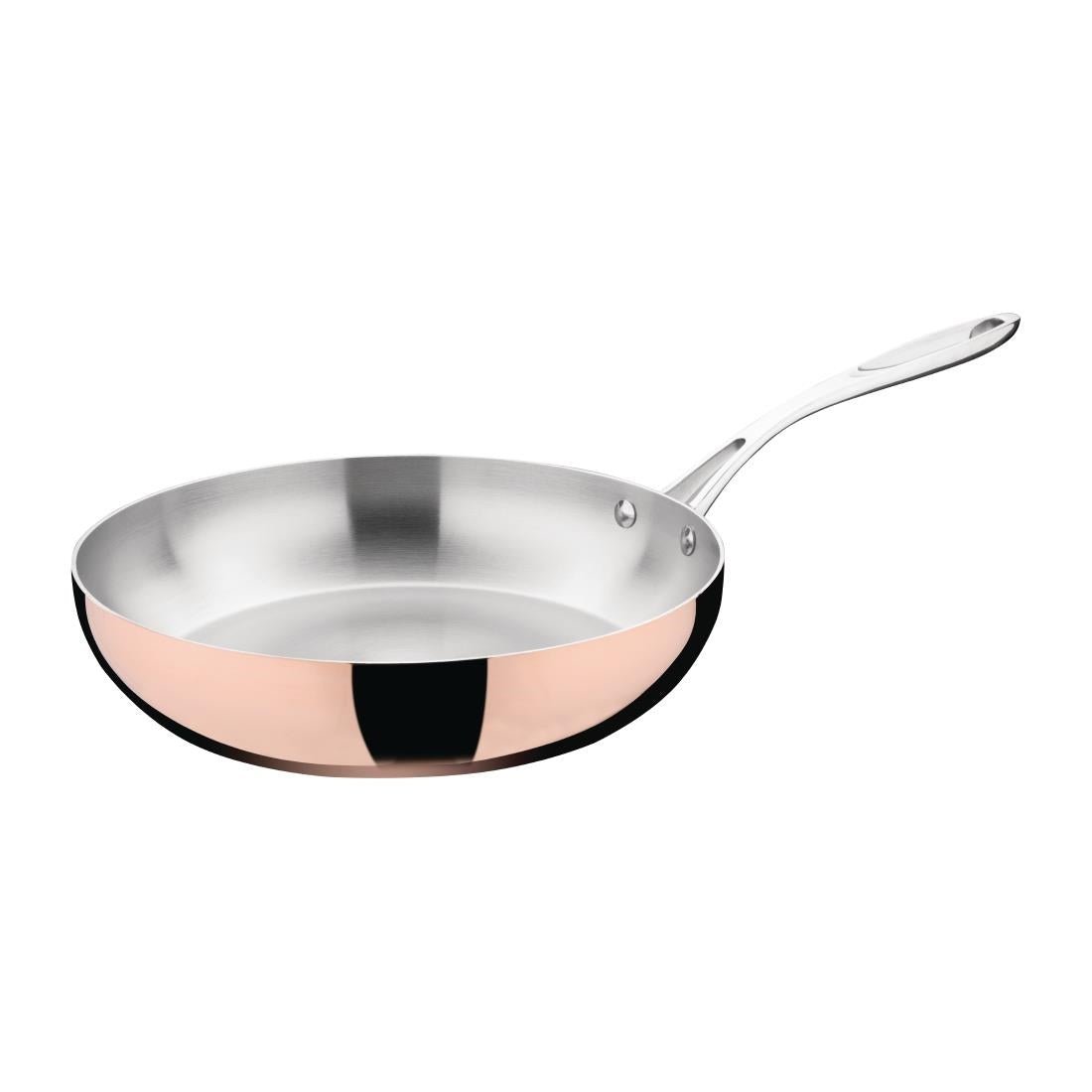 Vogue Induction Tri - Wall Copper Fry Pan - 280mm 11" FS669 - Whisk Hospitality - FS669