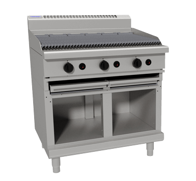 Waldorf Bold Chl8900G Cb 900Mm Gas Chargrill Low Back Version Cabinet Base - Whisk Hospitality - CHL8900G-CB