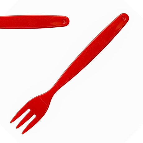 Olympia Kristallon Polycarbonate Fork Red - 170mm (Pack 12) DL118 - Whisk Hospitality - DL118