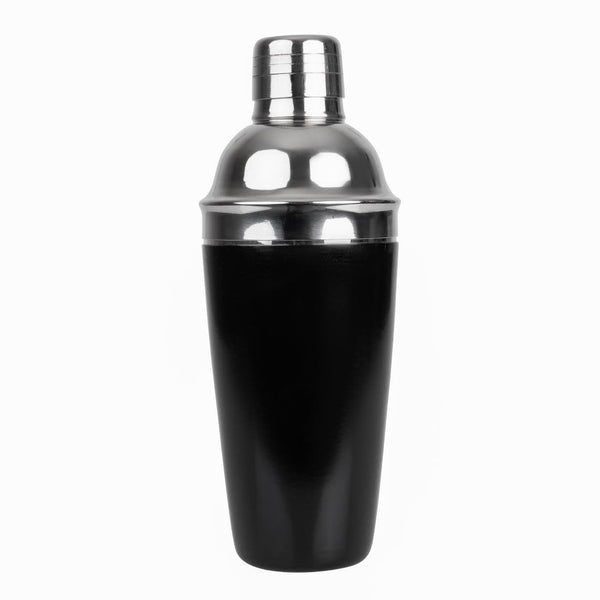 Deluxe Cocktail Shaker - 0.7Ltr Black PVC Grip CD272 - Whisk Hospitality - CD272
