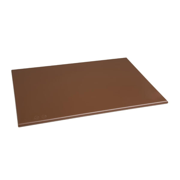 Hygiplas Antibacterial High Density Chopping Board Brown - 455x305x12mm F160 - Whisk Hospitality - F160