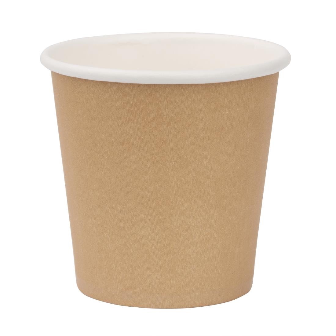Fiesta Recyclable Hot Cup Single Wall Kraft 114ml (Box 1000) GP447 - Whisk Hospitality - GP447