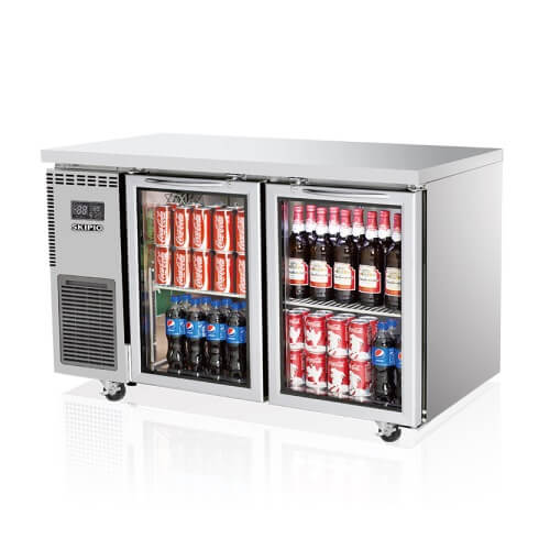 Skipio SGR12 - 2 Double Door Undercounter Display Fridge 309 Ltr - Whisk Hospitality - SGR12-2