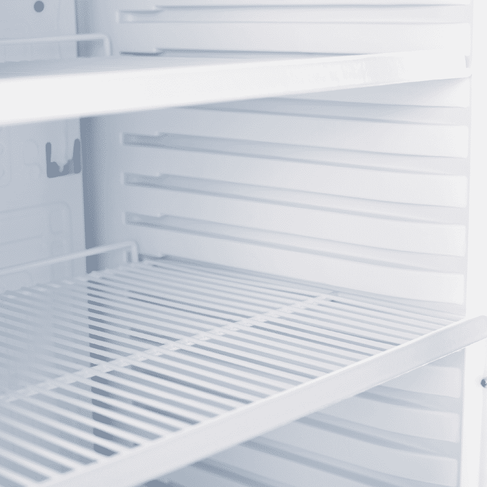 Bromic Upright Display Fridge - 372L - 1 Door - Flat Glass - White with Silver Trim - Whisk Hospitality - GM0374-NR