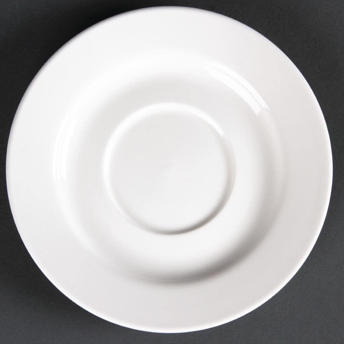 Olympia Lumina Round Saucer - 143mm for 8oz cup (Box 6) CD646 - Whisk Hospitality - CD646