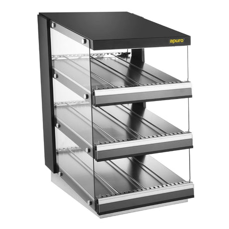 Apuro Sloped Chute Hot Food Unit - 3 Shelf HW926 - A - Whisk Hospitality - HW926-A
