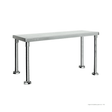 Single Tier 400mm Deep Workbench Overshelf 450mm High WBO1 - 1800 - 400 - Whisk Hospitality - WBO1-1800-400