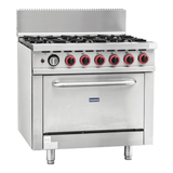 Gasmax 6 Burner With Oven Flame Failure GBS6TSLPG - Whisk Hospitality - GBS6TSLPG