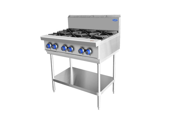 Cookrite 6 BURNER COOK TOP LPG AT80G6B - F - LPG - Whisk Hospitality - AT80G6B-F-LPG