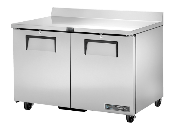 True Refrigeration Worktop Counter Refrigerator 2 Solid Swing Doors - TWT - 48 - HC - Whisk Hospitality - TWT-48-HC