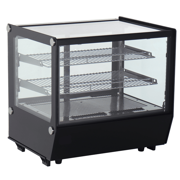 Verona 70R 120L Counter Top Refrigerated Display - Black - Whisk Hospitality - 70R-BLK