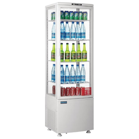 Polar C - Series Curved Door Display Fridge White - 235Ltr CB509 - A - Whisk Hospitality - CB509-A