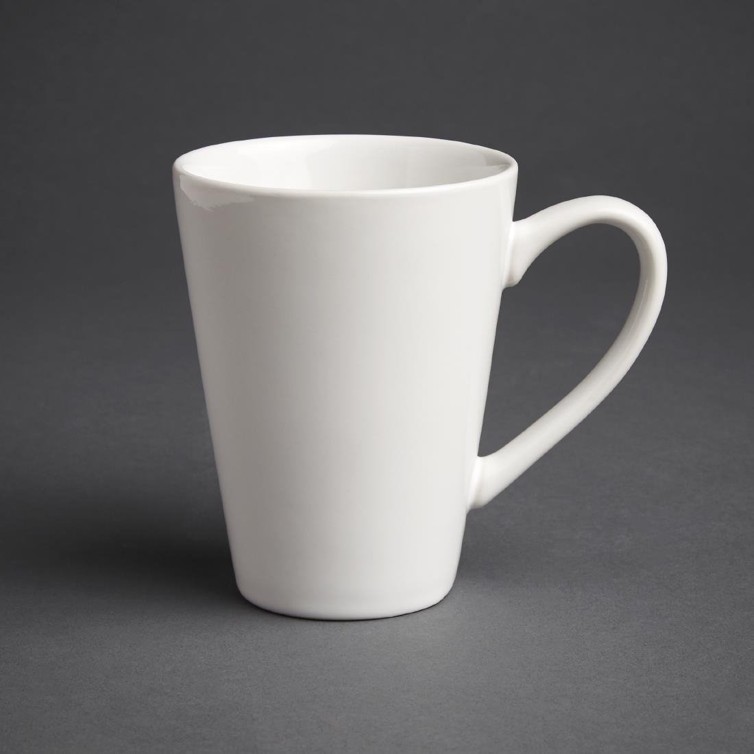 Olympia Cafe Latte Cup White - 340ml (Box 12) GL487 - Whisk Hospitality - GL487
