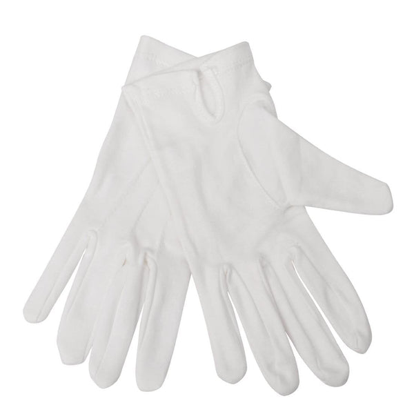 Whites Waiting Gloves Ladies White 100% Cotton - Size L A545 - L - Whisk Hospitality - A545-L