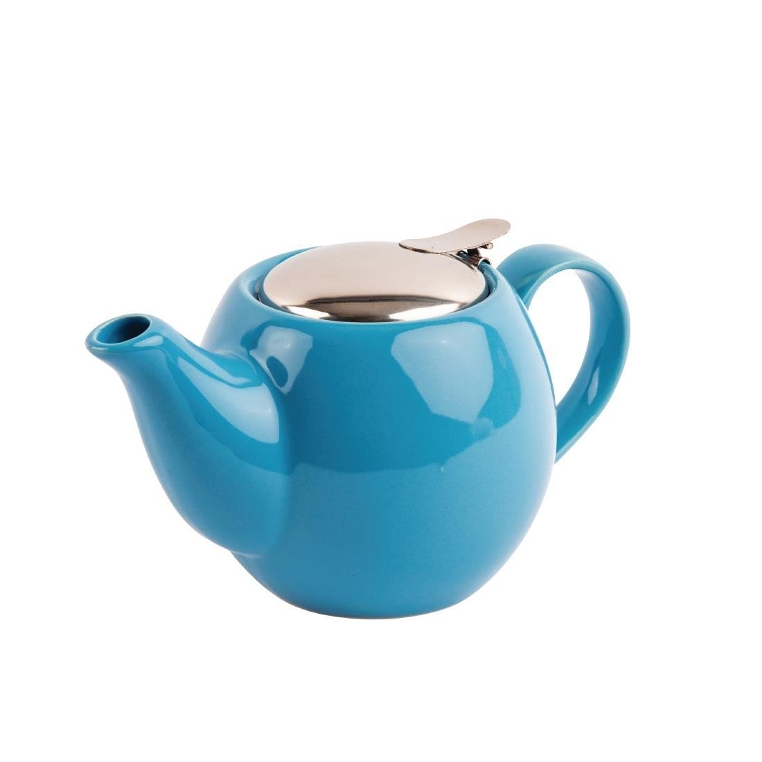 Olympia Cafe Teapot Blue - 510ml (Box 1) HC409 - Whisk Hospitality - HC409
