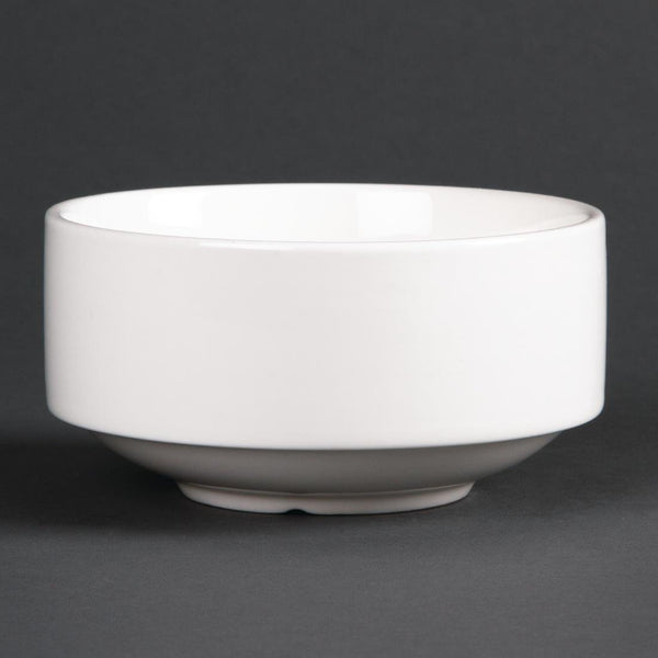 Olympia Lumina Unhandled Stacking Soup Bowl - 14oz (Box 6) CF379 - Whisk Hospitality - CF379