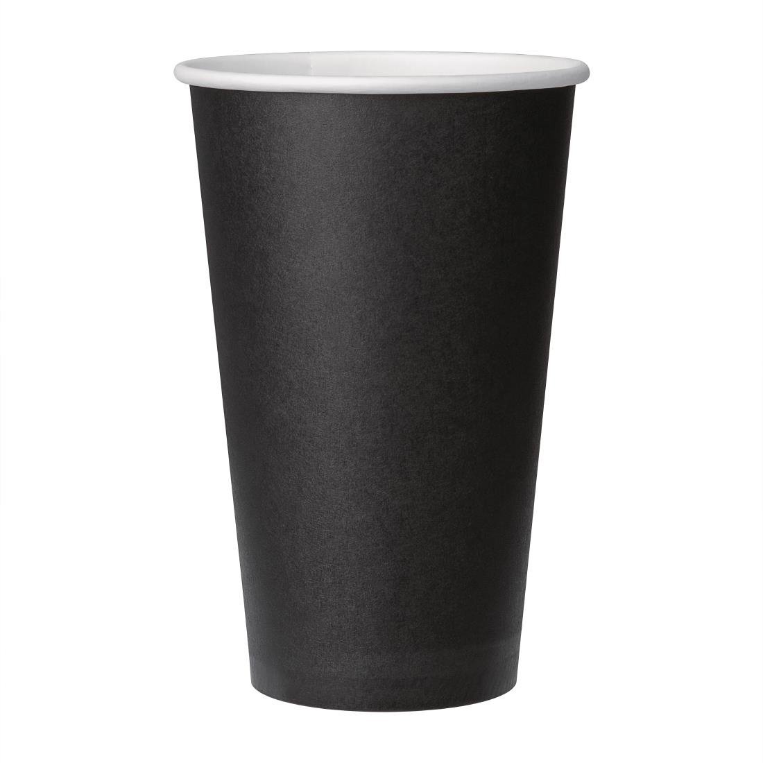 Fiesta Recyclable Hot Cup Single Wall Black 455ml (Box 1000) GF044 - Whisk Hospitality - GF044