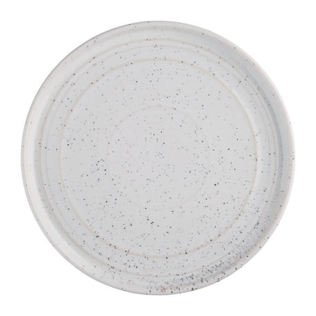Olympia Cavolo White Speckle Flat Round Plate - 220mm (Box 6) FD903 - Whisk Hospitality - FD903