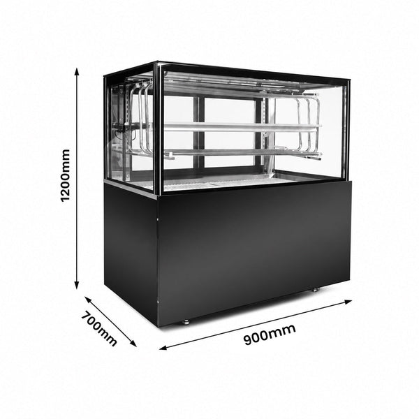 Bonvue premium Static Cooling Sushi Display Cabinet - SSD090-2XB - Whisk Hospitality - SSD090-2XB