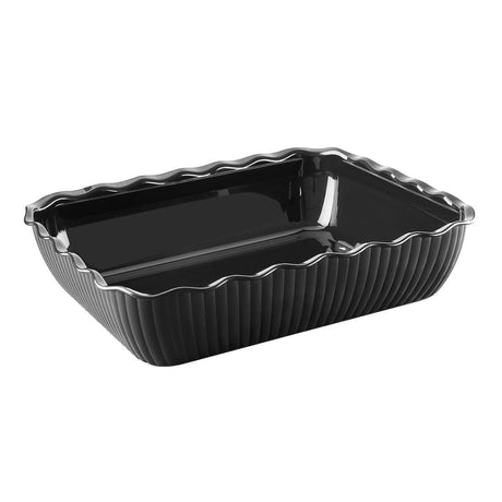 Olympia Kristallon Large Salad Crock Black SAN - 4.25Ltr HY800 - Whisk Hospitality - HY800