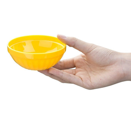 Olympia Kristallon Polycarbonate Bowl Yellow - 190ml 6.7oz 102mm 4" (Box 12) CE274 - Whisk Hospitality - CE274