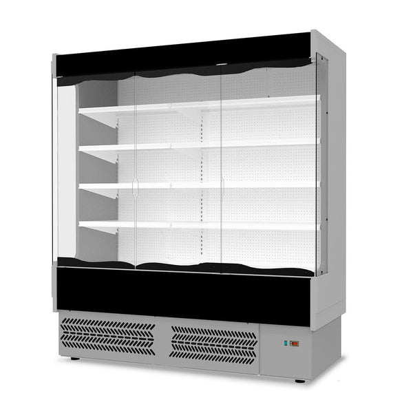 TDVB80 - CA - 187 Vulcano Supermarket 3 Door Open Display - Whisk Hospitality - TDVB80-CA-187